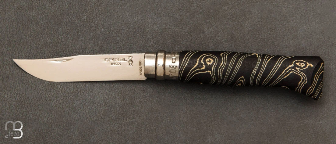 Couteau Opinel N°08 200 Ans Maison Berthier - Série Limitée - Lame Poliglace 3 Couteau Opinel N°08 200 Ans Maison Berthier - Série Limitée - Lame Poliglace