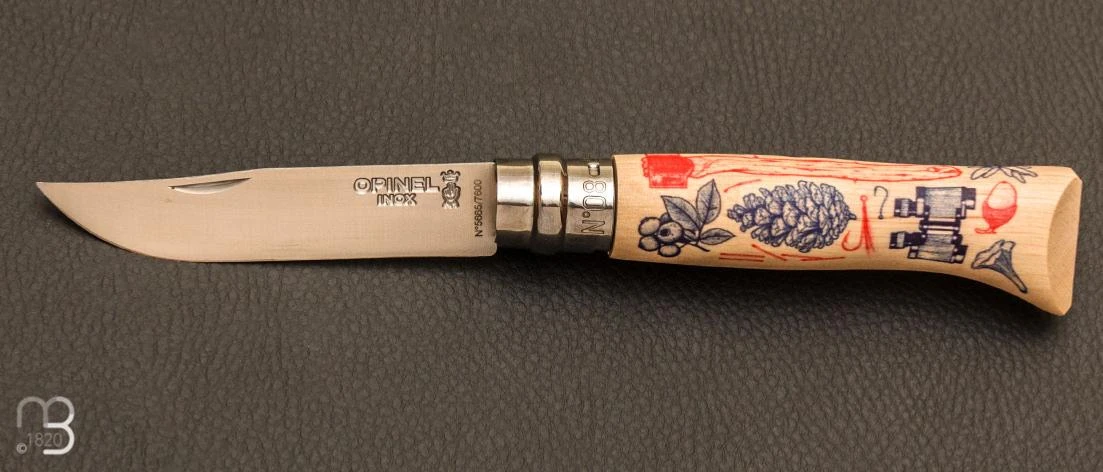 Couteau Opinel N°8 Bivouac Édition Escapade Par Jérémy " Les Aiguilles De Djé" 3 Couteau Opinel N°8 Bivouac Édition Escapade Par Jérémy " Les Aiguilles De Djé"