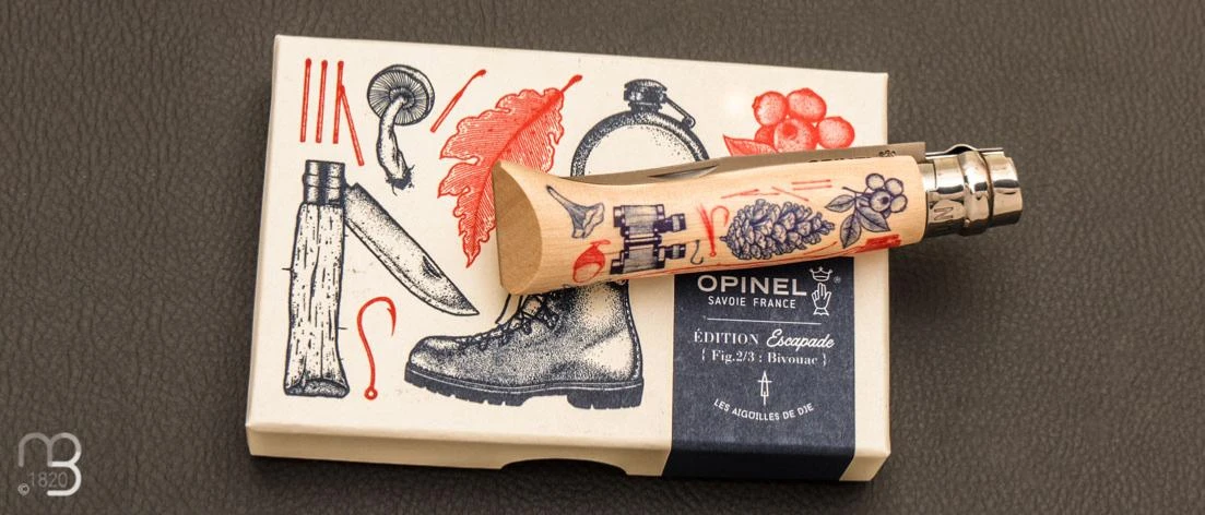 Couteau Opinel N°8 Bivouac Édition Escapade Par Jérémy " Les Aiguilles De Djé" 6 Couteau Opinel N°8 Bivouac Édition Escapade Par Jérémy " Les Aiguilles De Djé" – Image 4
