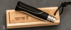Couteau Opinel N°08 Éllipse - Ebène Et Aluminium -Opinel couteau opinel n8 ellipse 4 zx1200