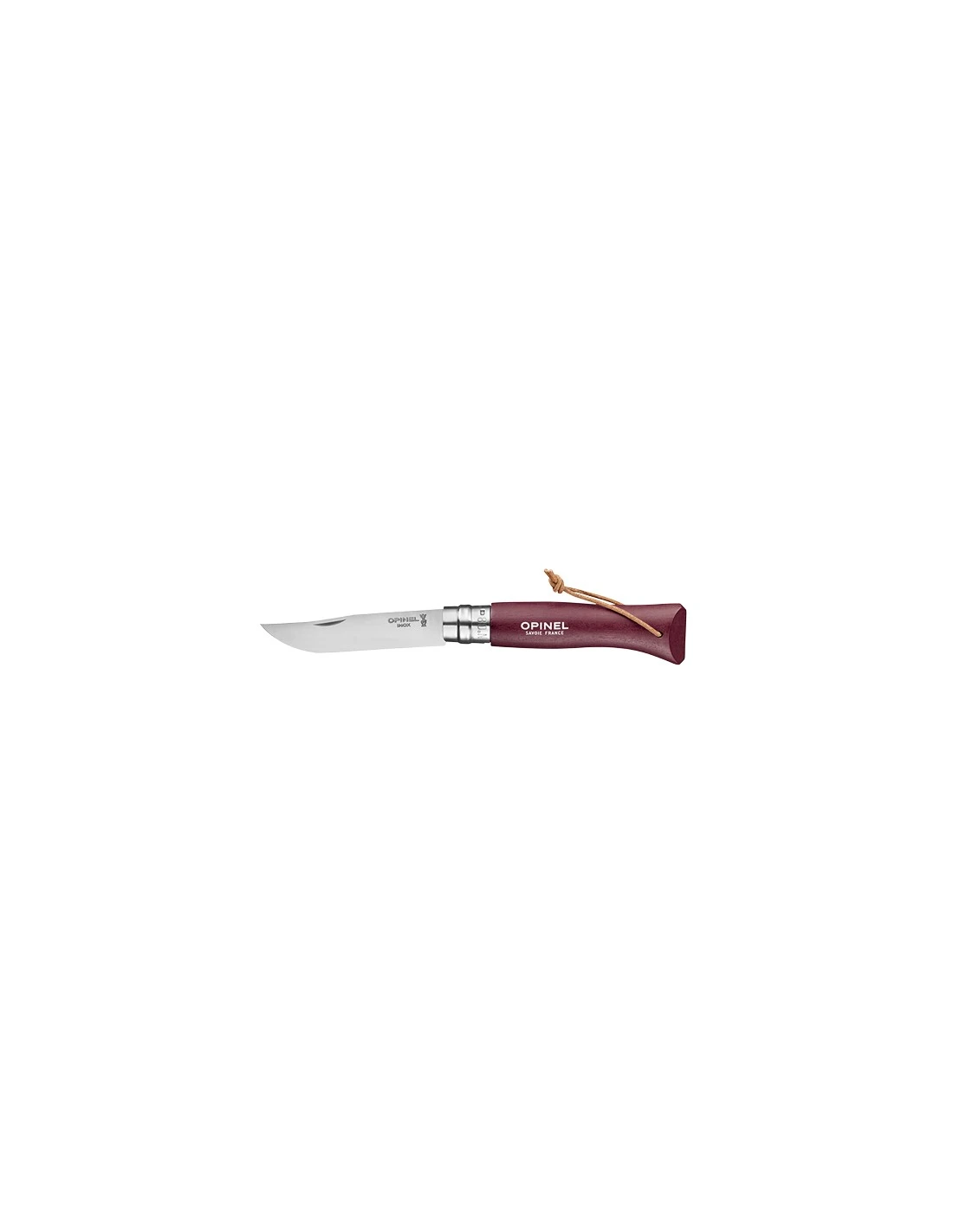 Couteau Pliant Opinel Baroudeur N°08 Inox Grenat 3 Couteau Pliant Opinel Baroudeur N°08 Inox Grenat