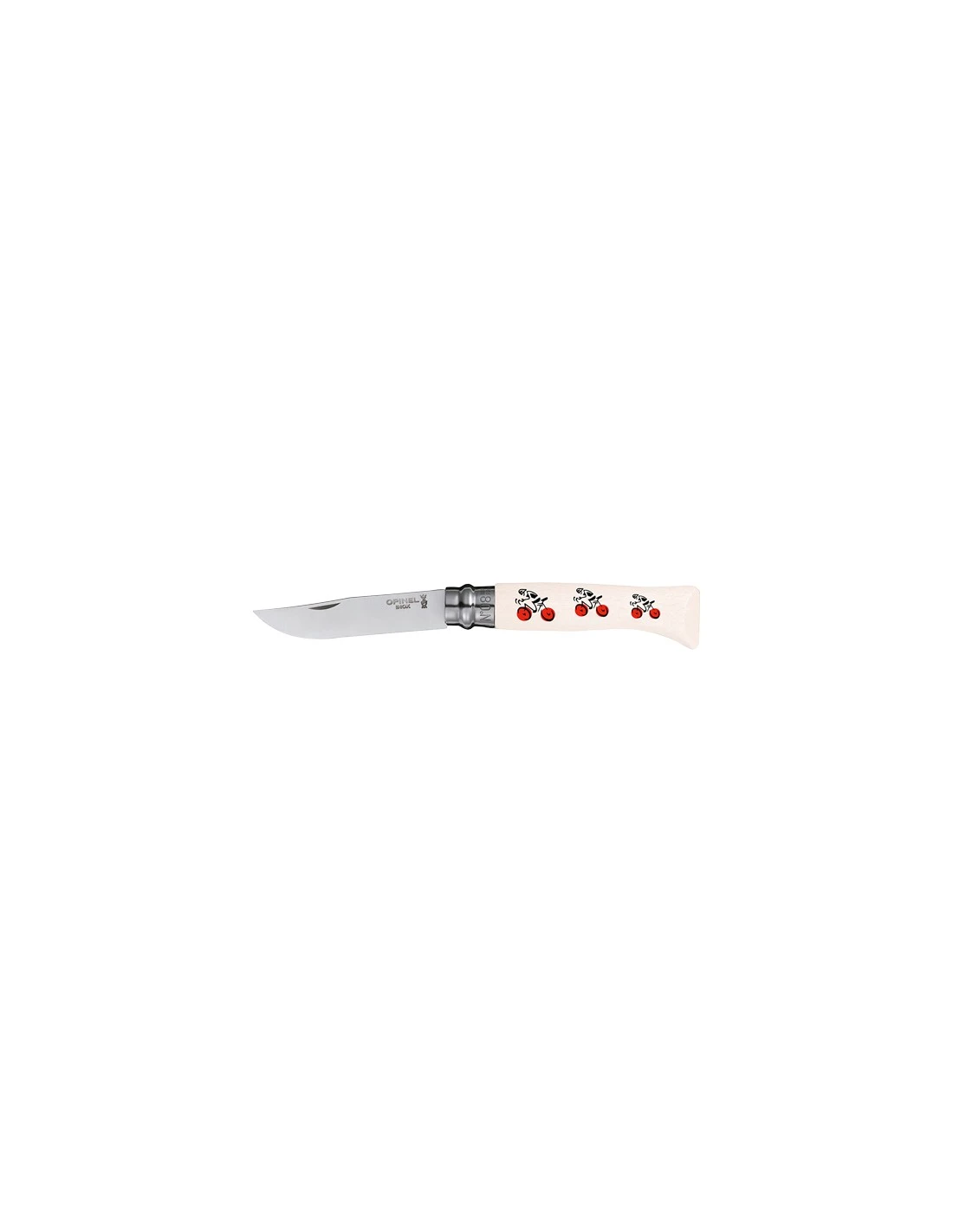 Couteau Pliant Opinel Tour De France Inox N°08 Blanc 3 Couteau Pliant Opinel Tour De France Inox N°08 Blanc