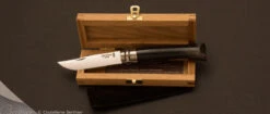 Couteau Opinel N°8 Inox Corne Noire Avec Coffret -Opinel couteau opinel crn 4 zx1200