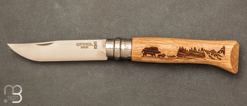 Couteau Opinel N°08 Sanglier Animalia 3 Couteau Opinel N°08 Sanglier Animalia