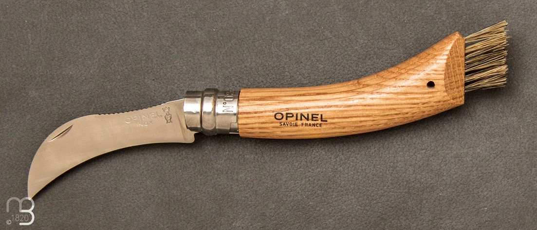 Couteau à Champignons Opinel Manche Chêne + étui 3 Couteau à Champignons Opinel Manche Chêne + étui