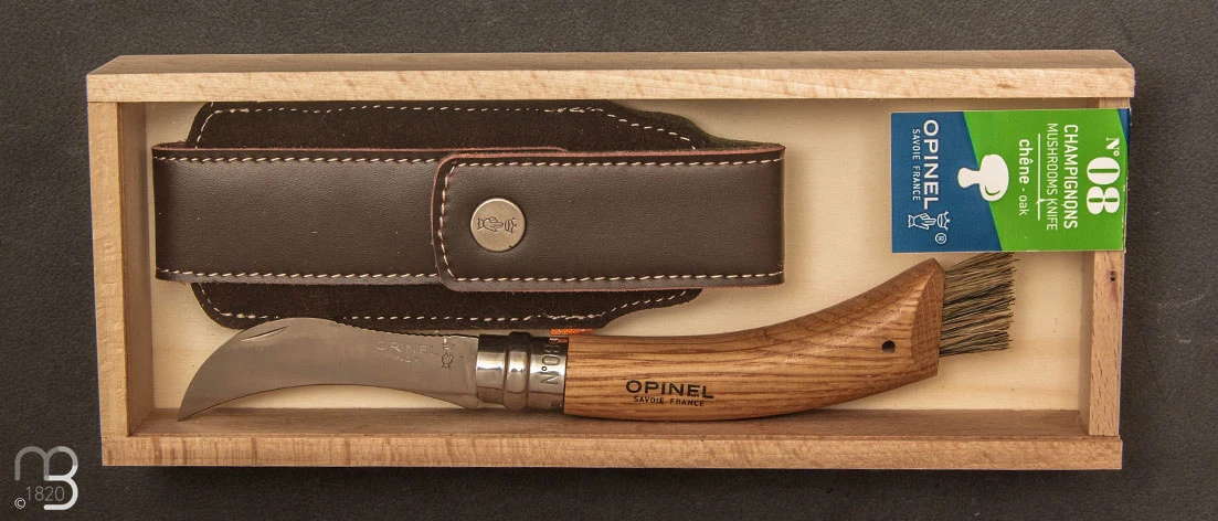Couteau à Champignons Opinel Manche Chêne + étui 7 Couteau à Champignons Opinel Manche Chêne + étui – Image 5